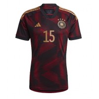 Camiseta Alemania Niklas Sule #15 Segunda Equipación Replica Mundial 2022 mangas cortas